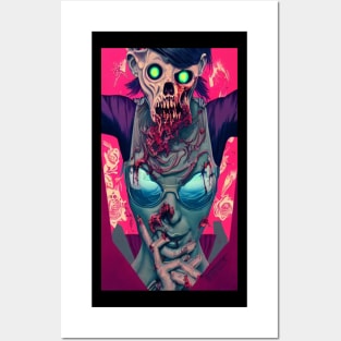 Zombie Punk Dead Quote Halloween Posters and Art